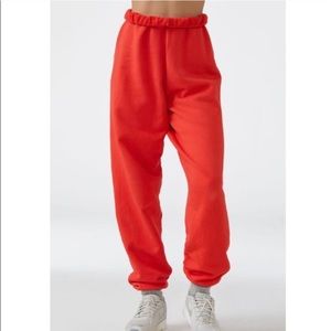 Joah Brown RED OVERSIZED JOGGER (discontinued)